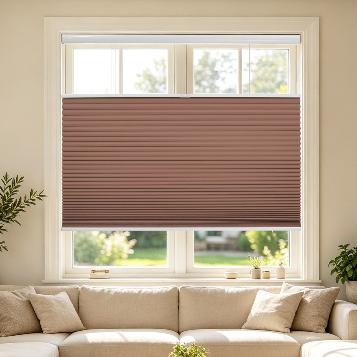 No Drill Blackout Cellular Shades Cordless 45mm Honeycomb Shades