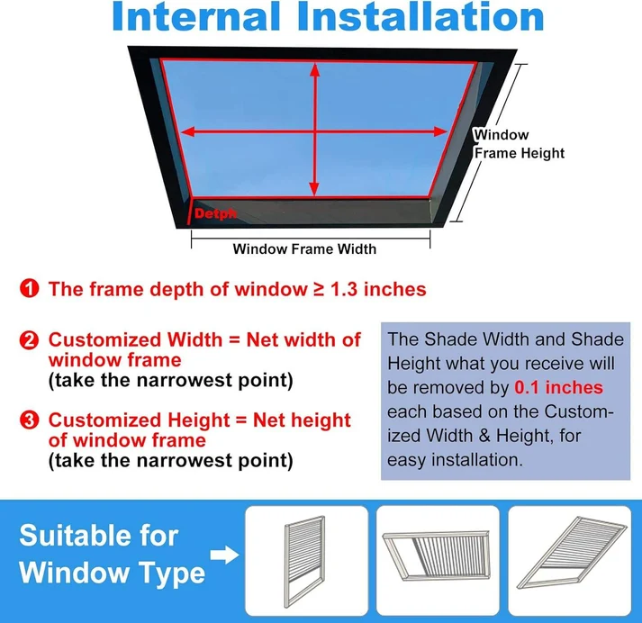 Motorized Skylight Blinds – Cordless Honeycomb Shades with Remote, Day & Night Blackout