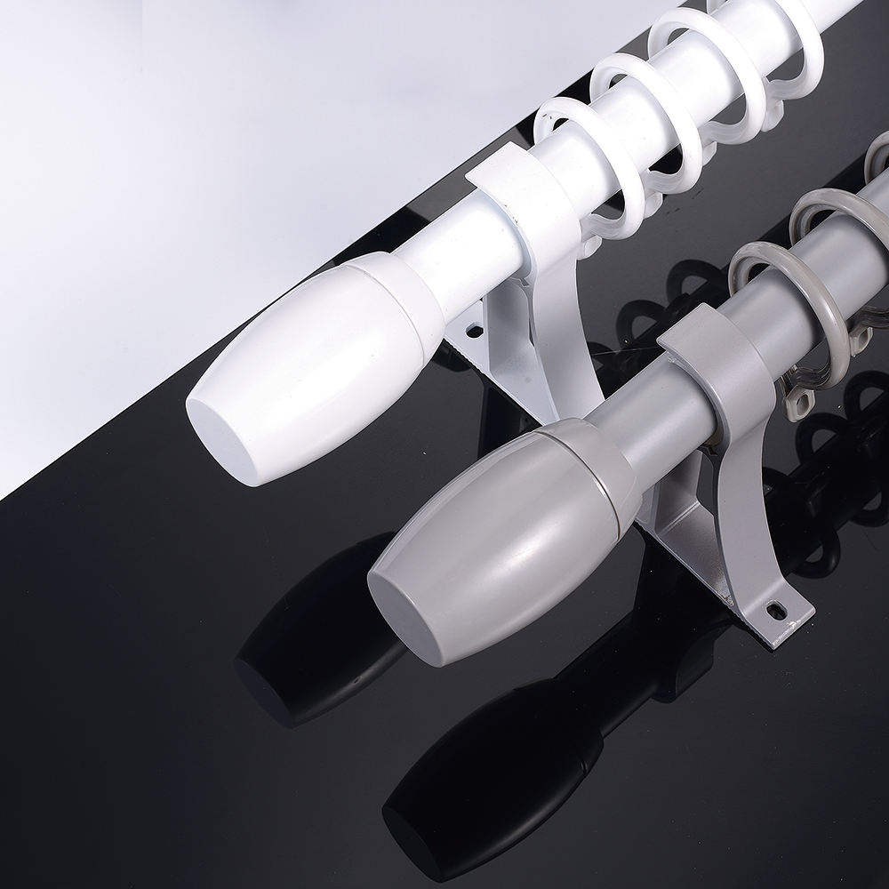 Modern Metal Ceiling Mounted Curtain Rod, Heavy Duty Custom Length Room Divider Curtain Rod, Eco Friendly