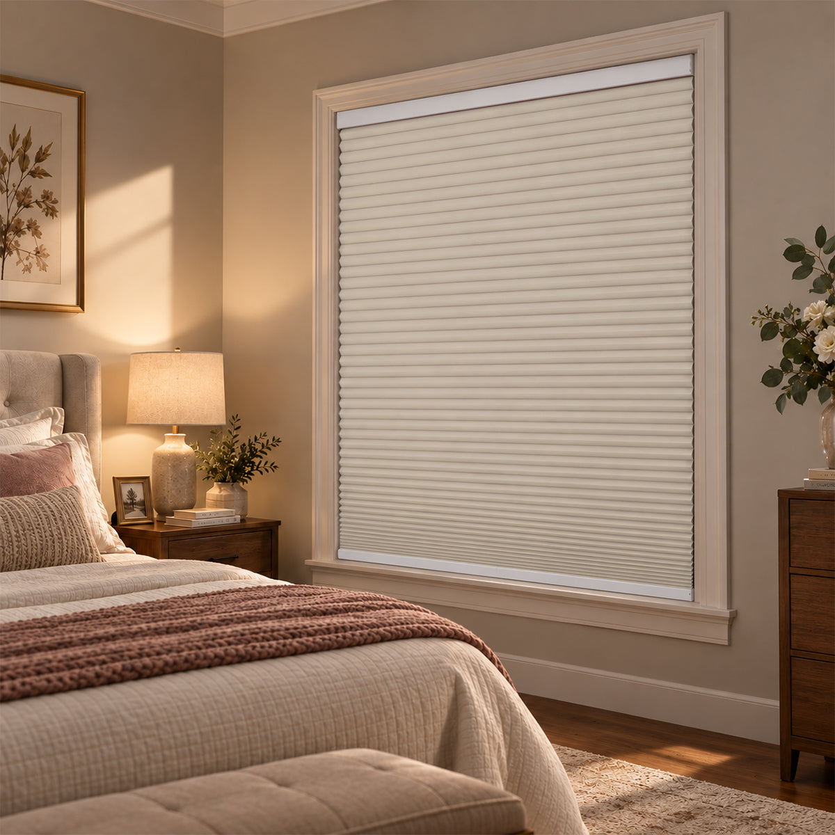 No Drill Blackout Cellular Shades Cordless 45mm Honeycomb Shades