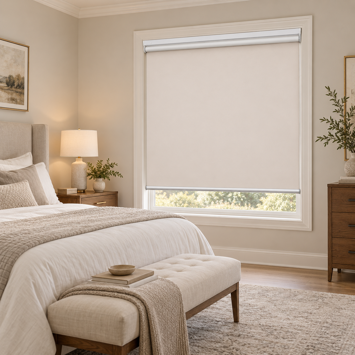 30-Second Easy Installation No Drill Cordless Roller Shades