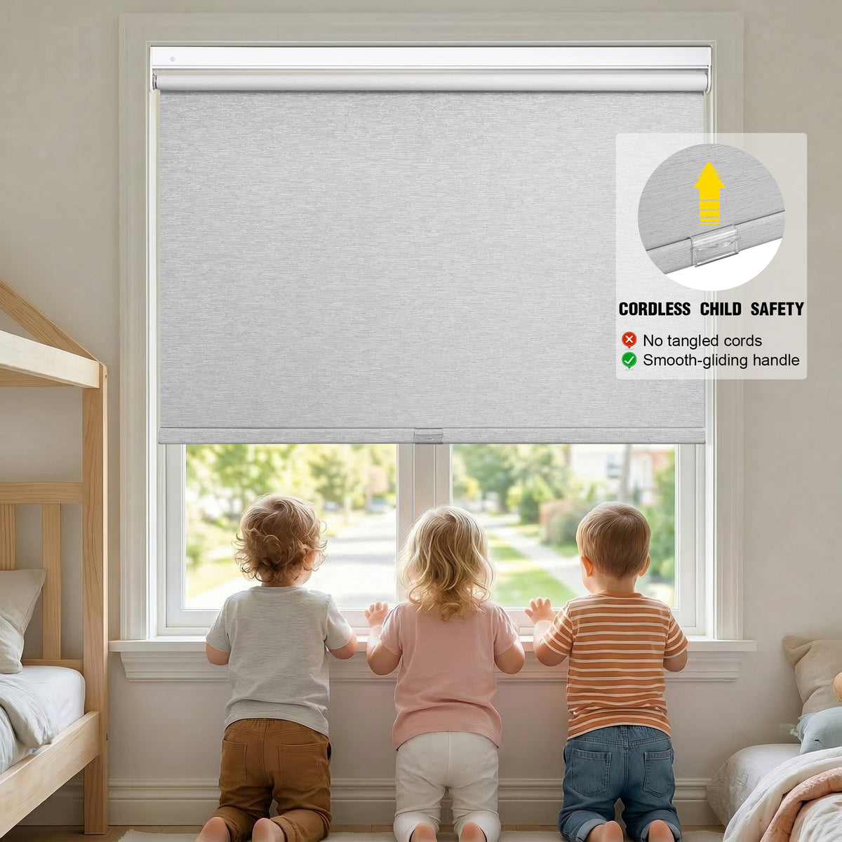 Quick Install Cordless 100% Blackout Roller Shades For Windows