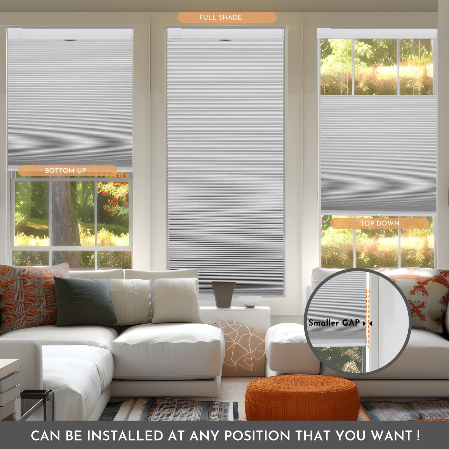 Cordless Honeycomb Blinds
