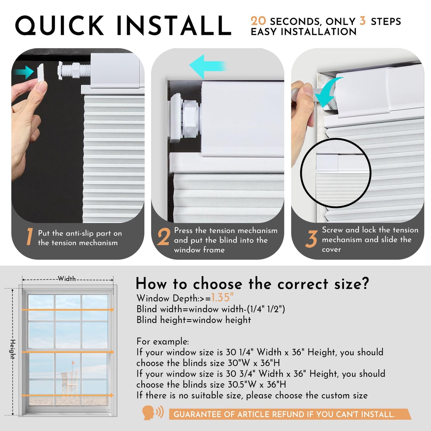 Cordless Honeycomb Blinds