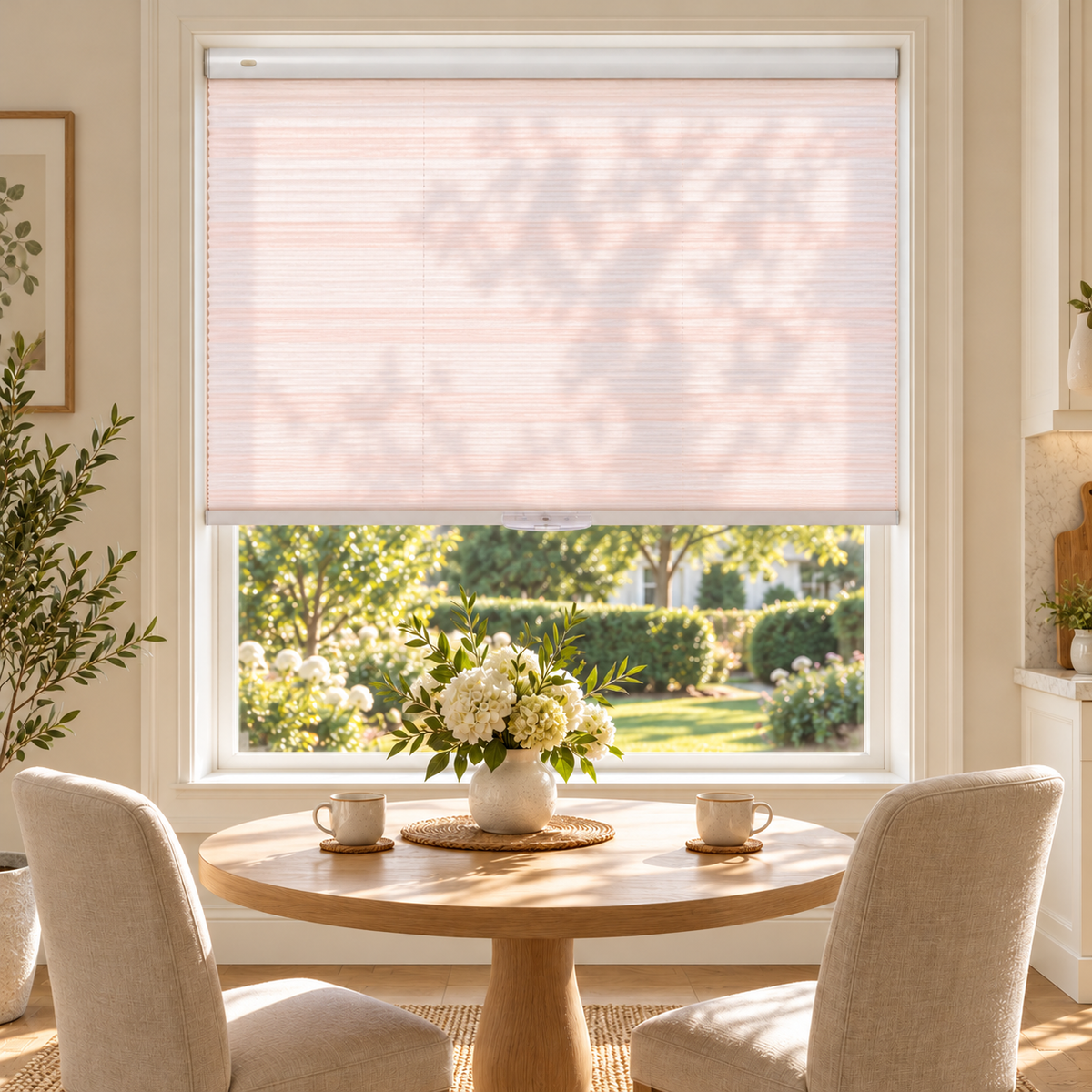 Custom No-Drill Cordless Sheer Cellular Shades – 25mm Honeycomb Blinds