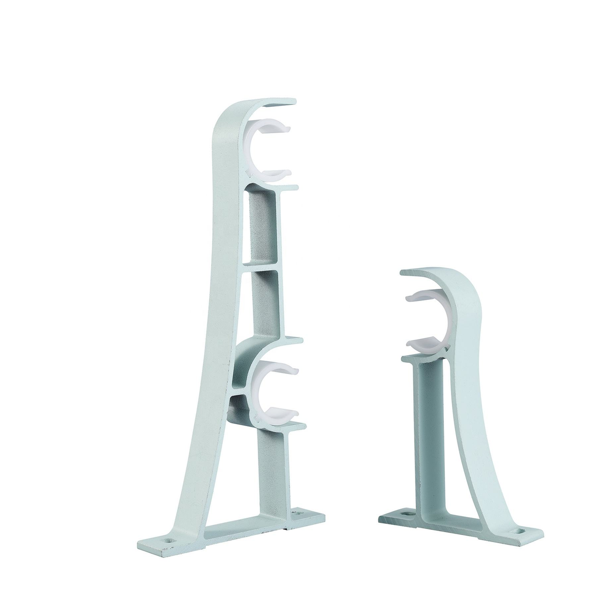 28mm Single Rod U-Shaped Heavy Duty Metal Wall Curtain Rod Bracket, Modern Luxury Home Wedding Decor