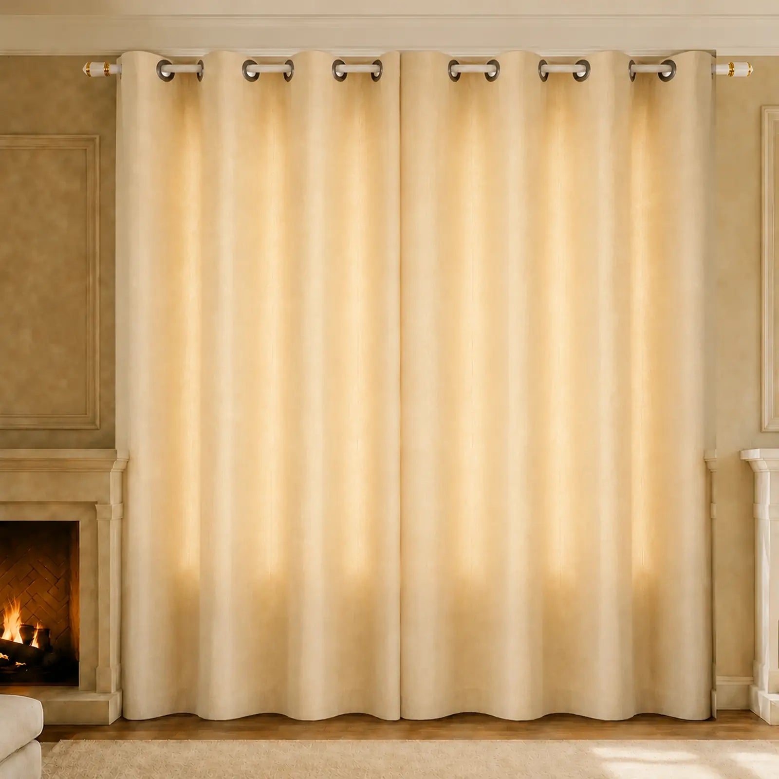 Custom Curtains, 100% Polyester Drapes, Made to Measure Window Curtains