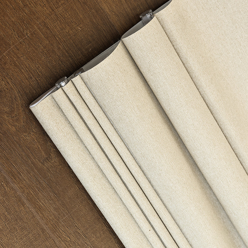 No Drill Blackout Roman Shades Fabric Detail – Premium Light Blocking Window Shade Material Close-Up