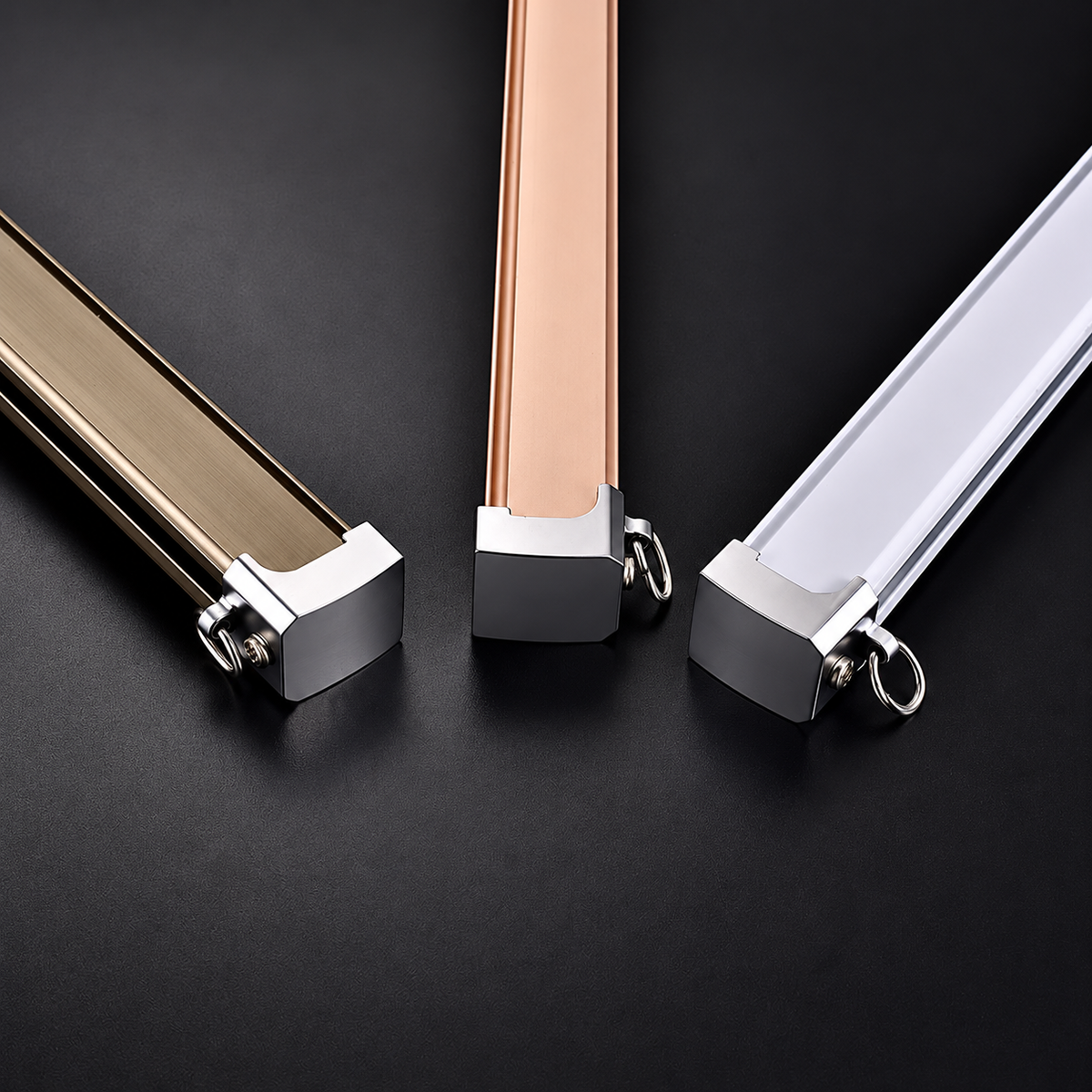 Heavy Duty Aluminum Curtain Track, Eco-Friendly Silent Sliding Shower Curtain Pole Window Accessories