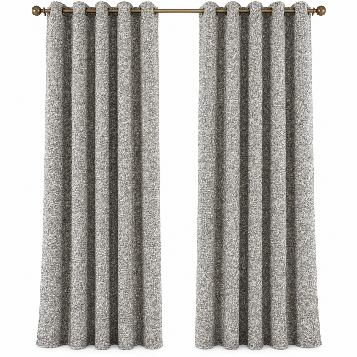 Custom Wool & Linen Blend Grommet Curtains – Cozy Heavyweight Drapes for Fall & Winter