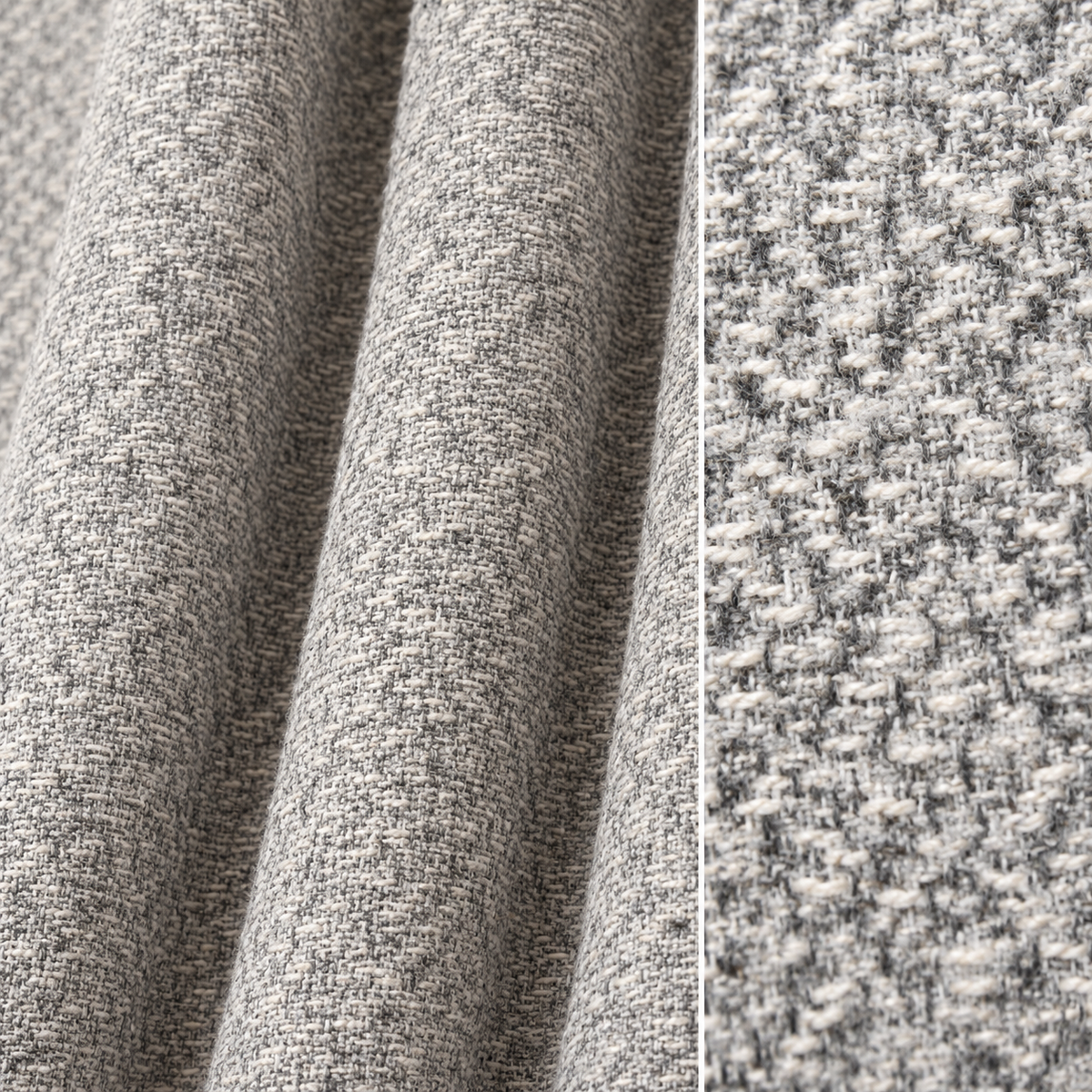 Custom Wool & Linen Blend Grommet Curtains – Cozy Heavyweight Drapes for Fall & Winter