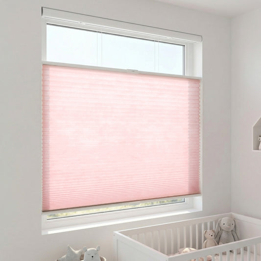 Cordless No Drill Top Down Bottom Up Light Filtering Honeycomb Shades in Kids Room