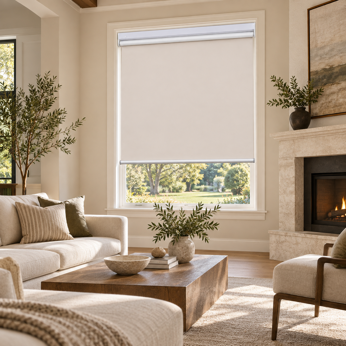 30-Second Easy Installation No Drill Cordless Roller Shades