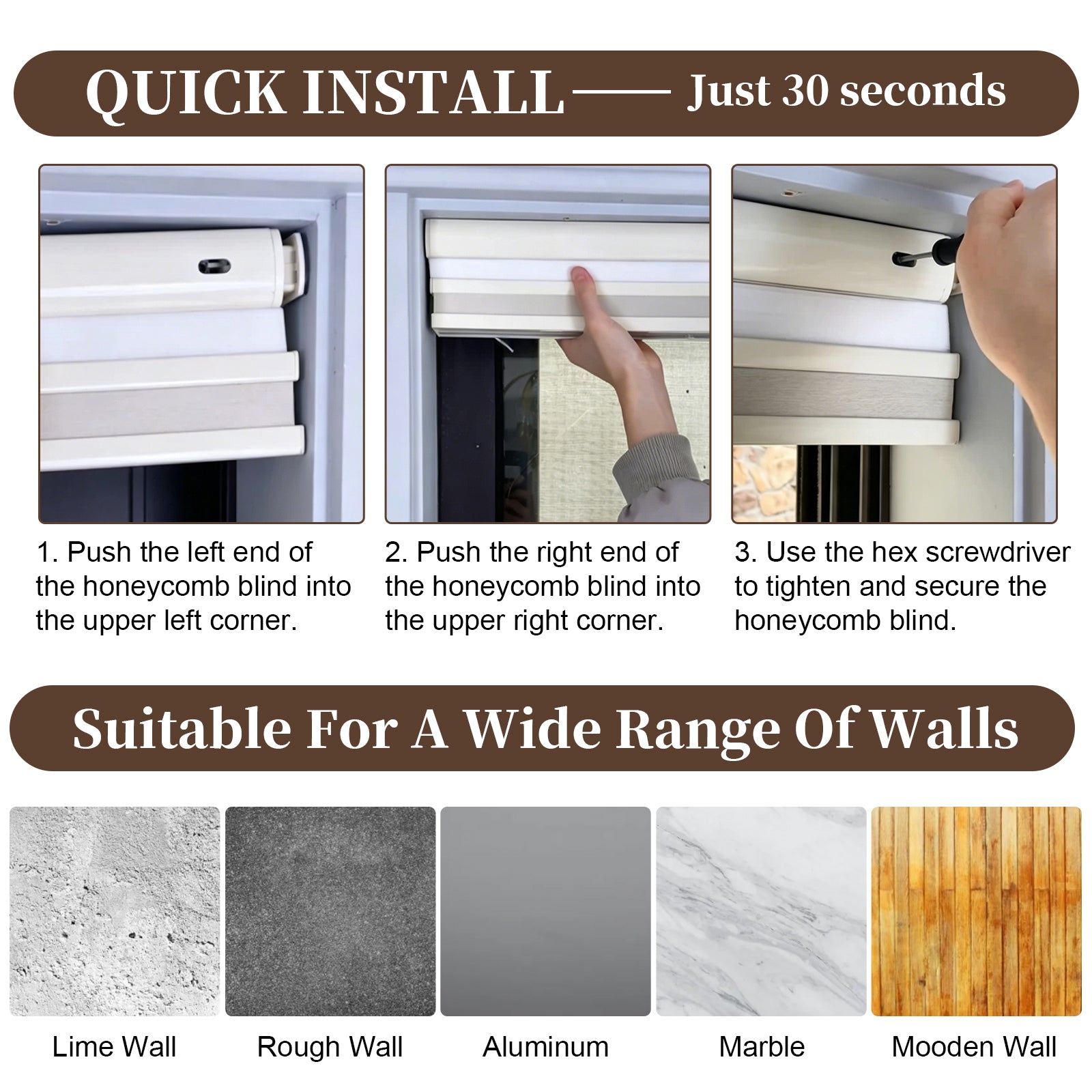 No Drill Motorized Day and Night Cellular Shades Installation Guide