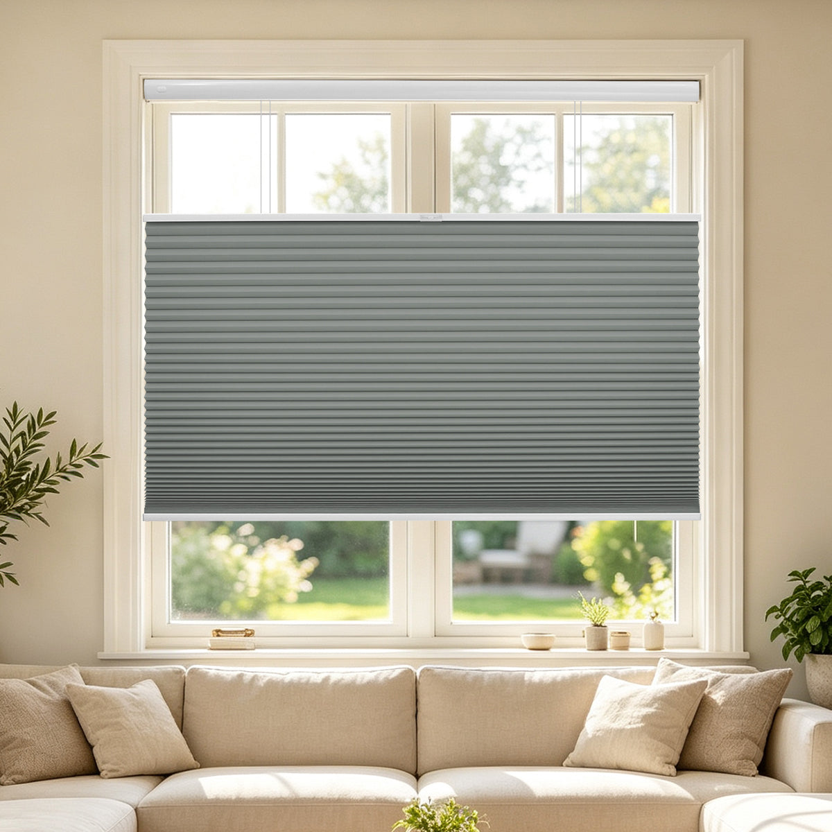 No Drill Blackout Cellular Shades Cordless 45mm Honeycomb Shades