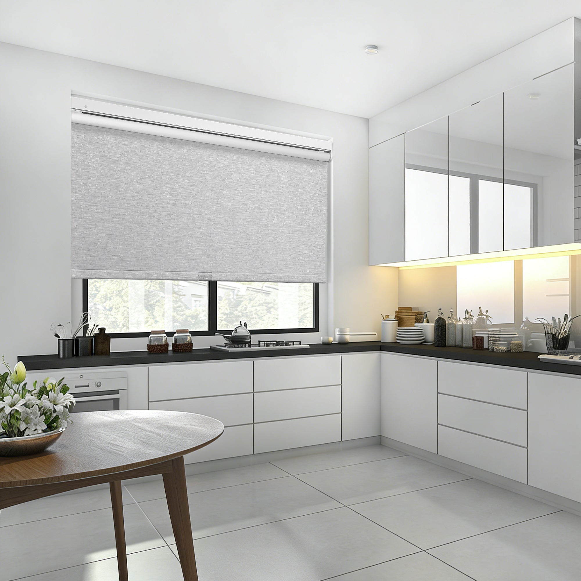 Quick Install Cordless 100% Blackout Roller Shades For Windows