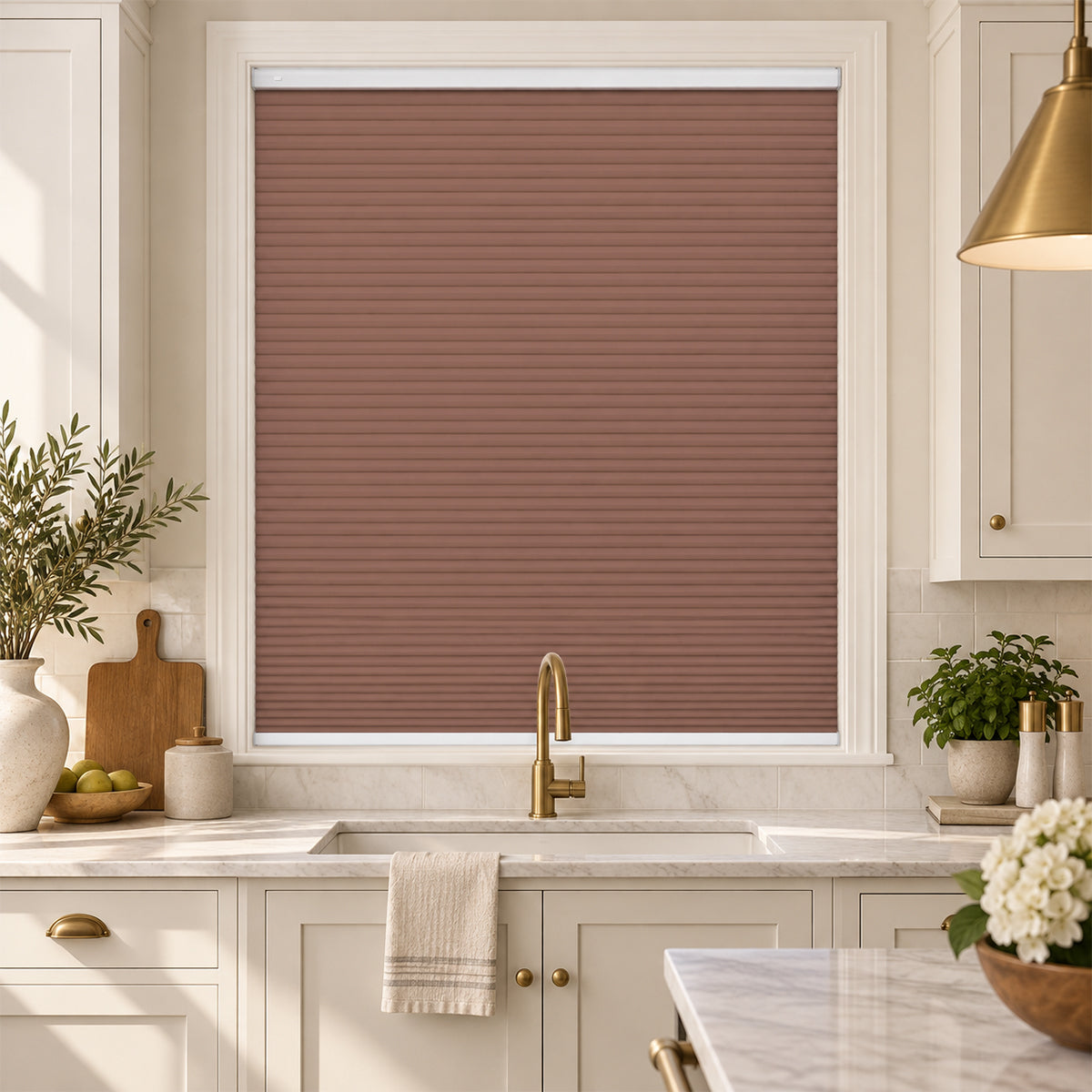 No Drill Blackout Cellular Shades Cordless 45mm Honeycomb Shades