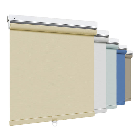 No Drill Cordless Roller Shades No Tools 100% Blackout Roller Windows Blinds Waterproof Fabric Privacy Blinds Thermal Insulated Tension Shades for Home Office