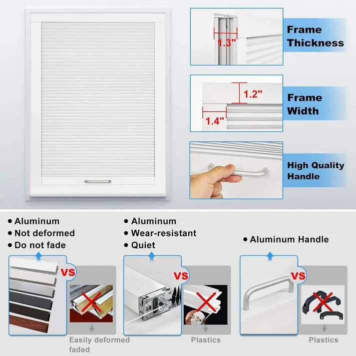 Motorized Skylight Blinds – Cordless Honeycomb Shades with Remote, Day & Night Blackout