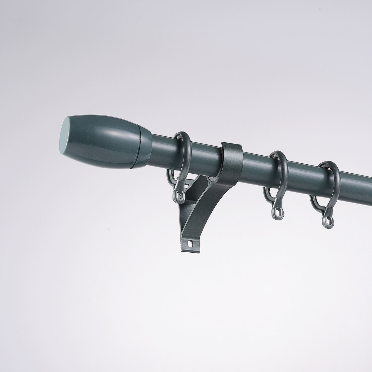 Modern Metal Ceiling Mounted Curtain Rod, Heavy Duty Custom Length Room Divider Curtain Rod, Eco Friendly