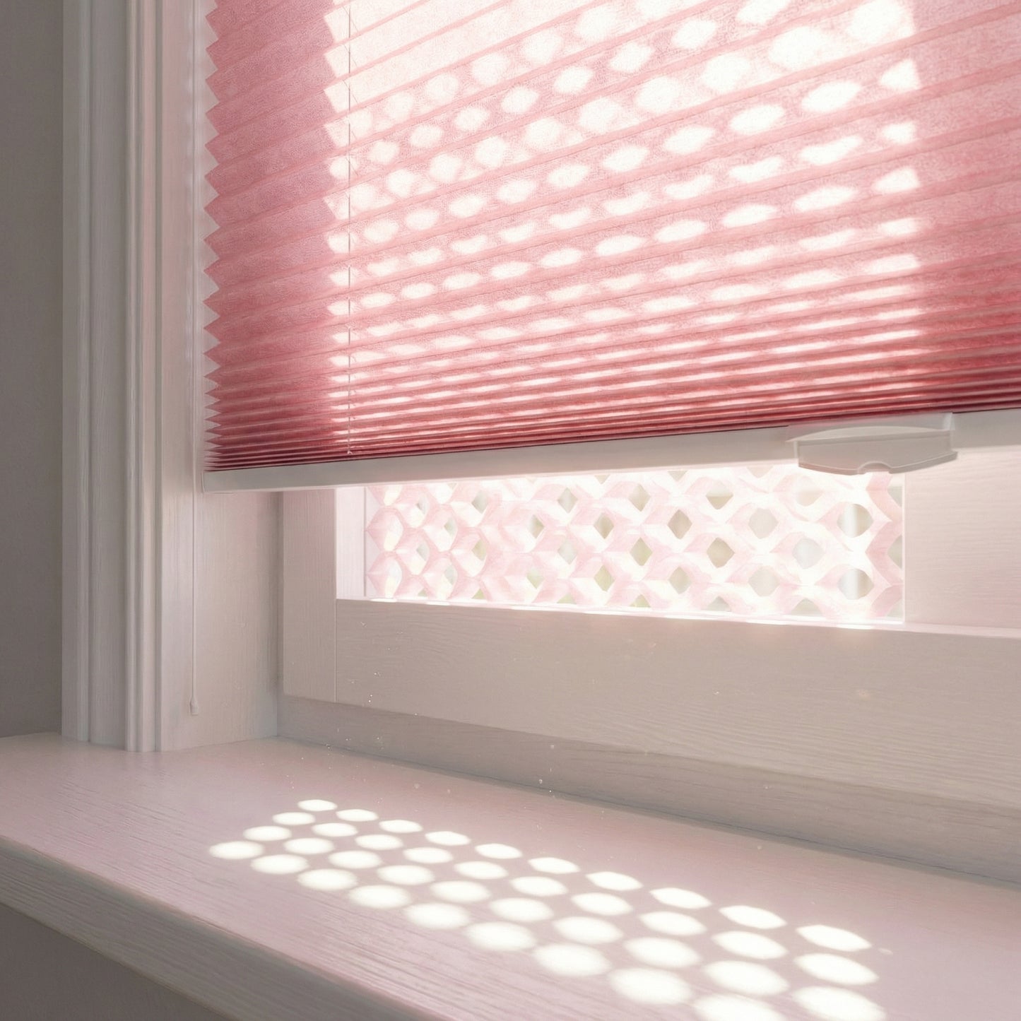 No-Drill Cordless Top Down Bottom Up Translucent Honeycomb Shades For Kid's Room