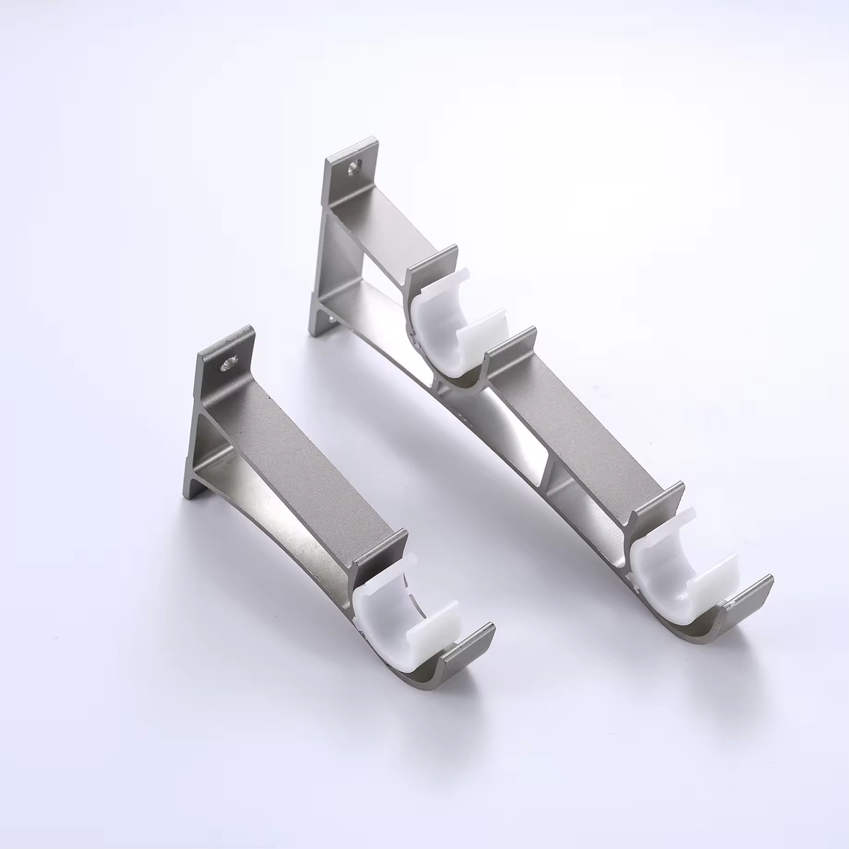 28mm Single Rod U-Shaped Heavy Duty Metal Wall Curtain Rod Bracket, Modern Luxury Home Wedding Decor
