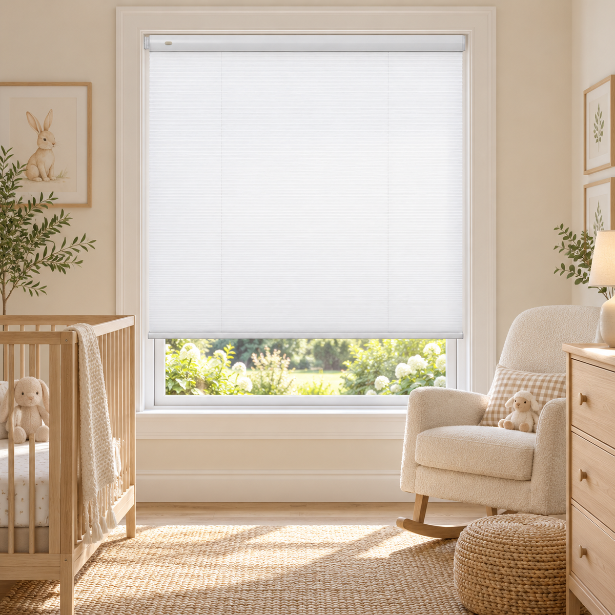 Custom No-Drill Cordless Sheer Cellular Shades – 25mm Honeycomb Blinds