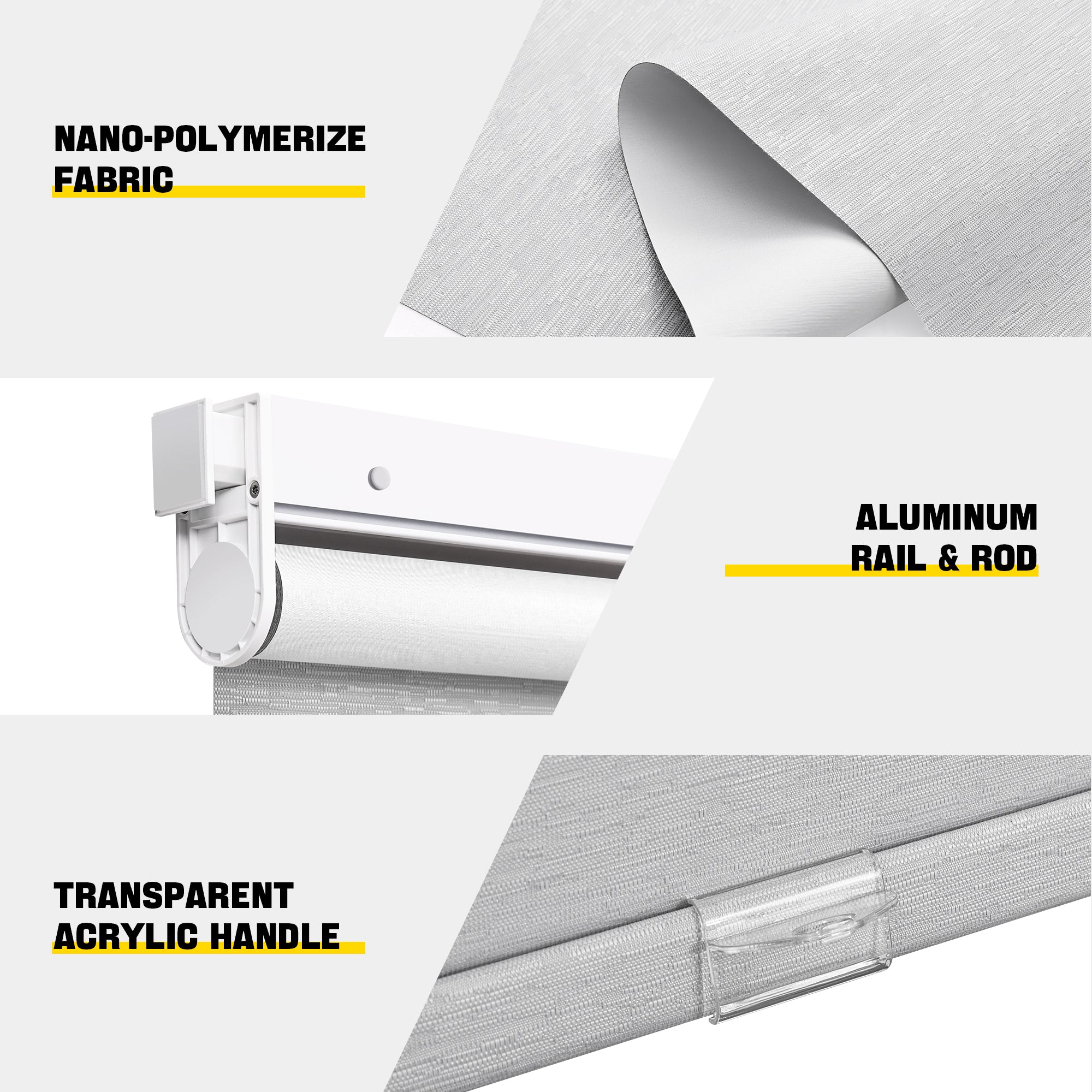 Quick Install Cordless 100% Blackout Roller Shades For Windows