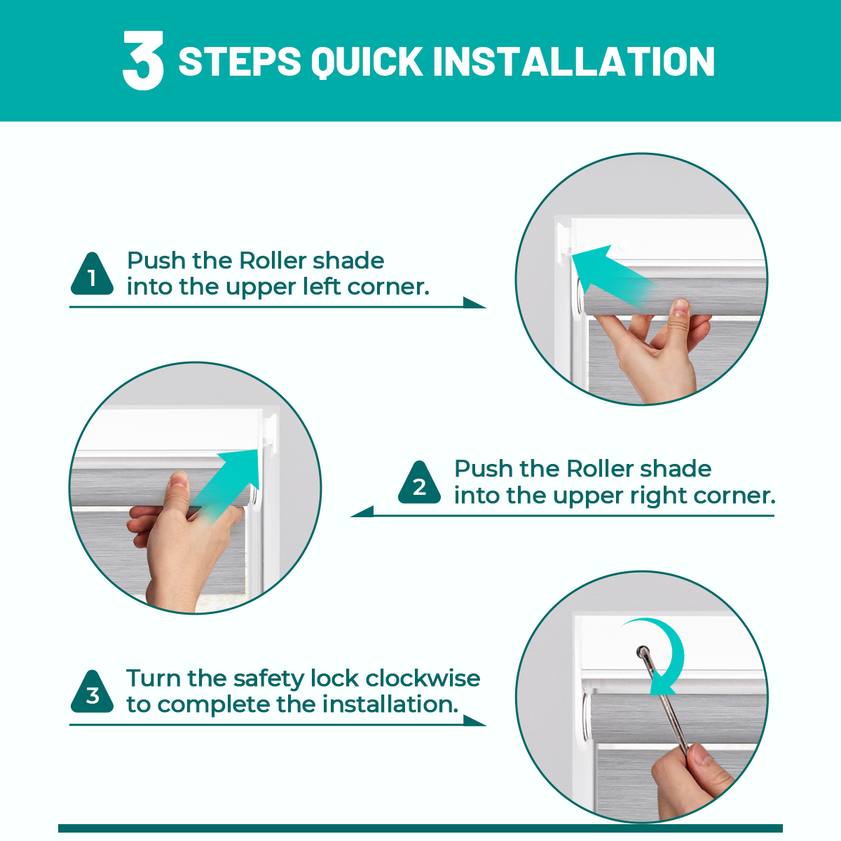Double-headed, no-drilling zebra blinds 80% shading