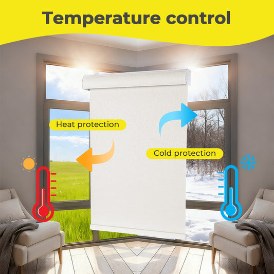 Blackout Roller Blinds Cordless Design Made Of Nano-Polymer Fabric With Cassette Suitable For Homes Bedrooms And Other Spaces Custom Sizes Available