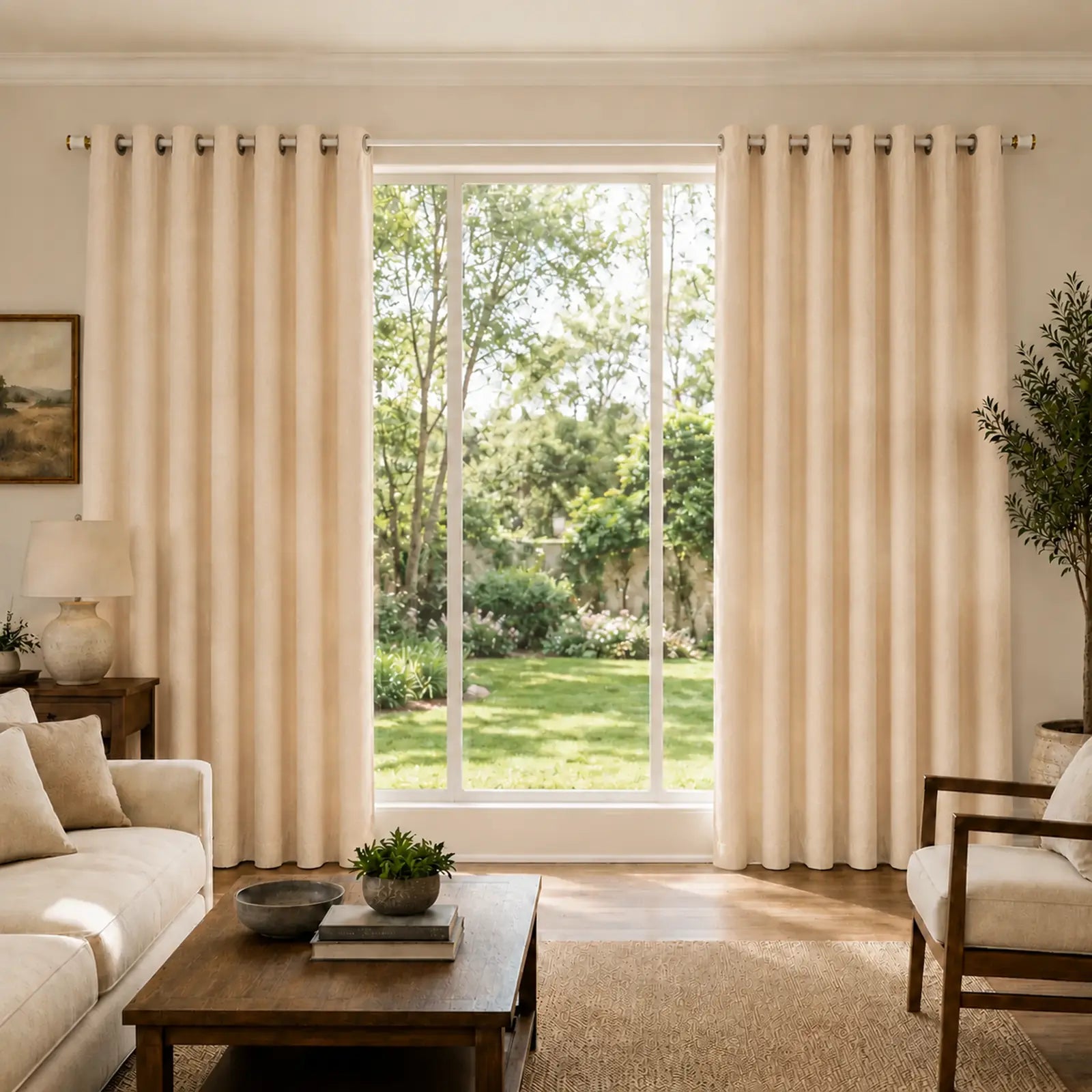 Custom Curtains, 100% Polyester Drapes, Made to Measure Window Curtains