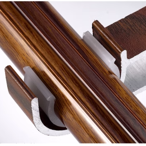 28mm Single Rod U-Shaped Heavy Duty Metal Wall Curtain Rod Bracket, Modern Luxury Home Wedding Decor