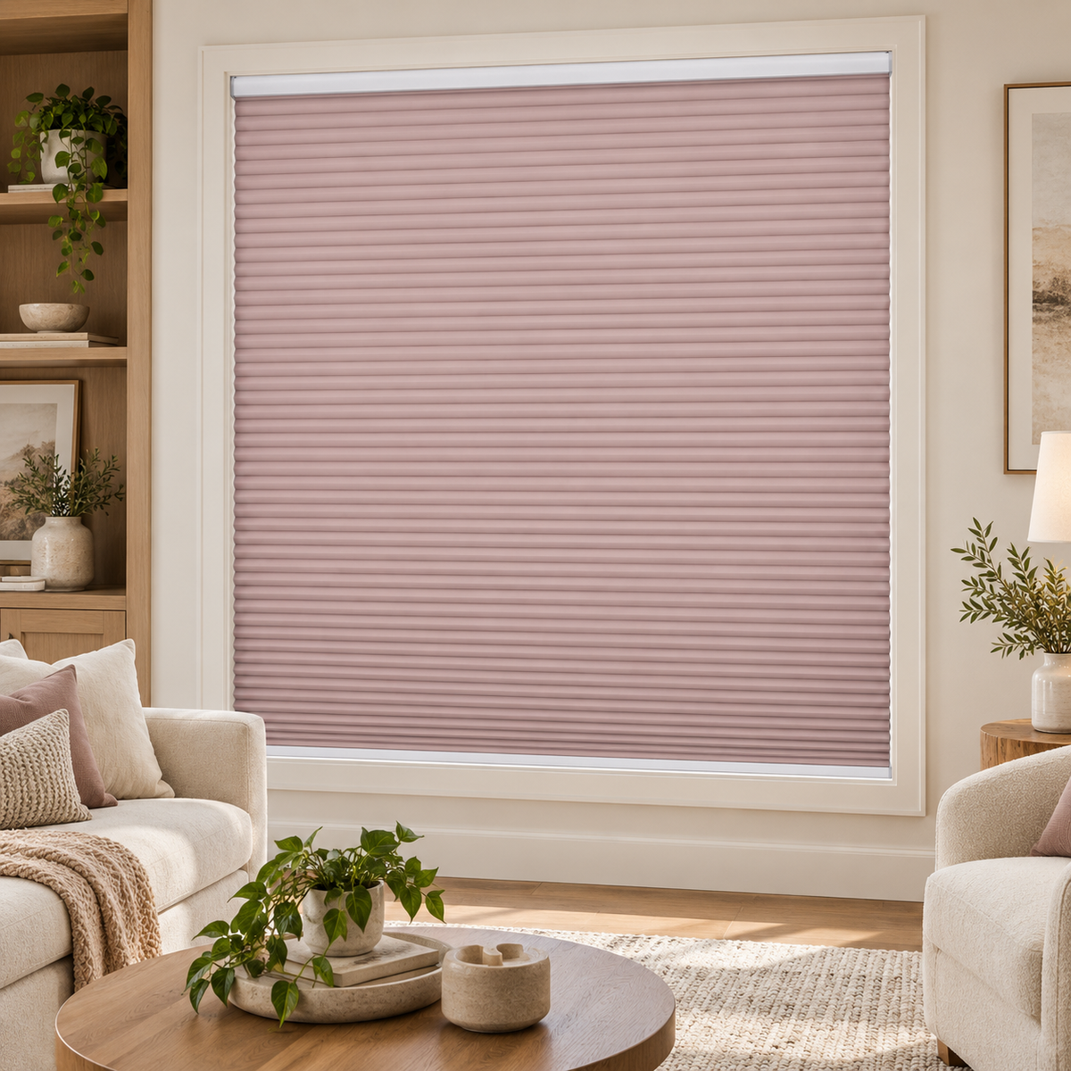 No Drill Blackout Cellular Shades, Cordless 45mm Honeycomb Shades