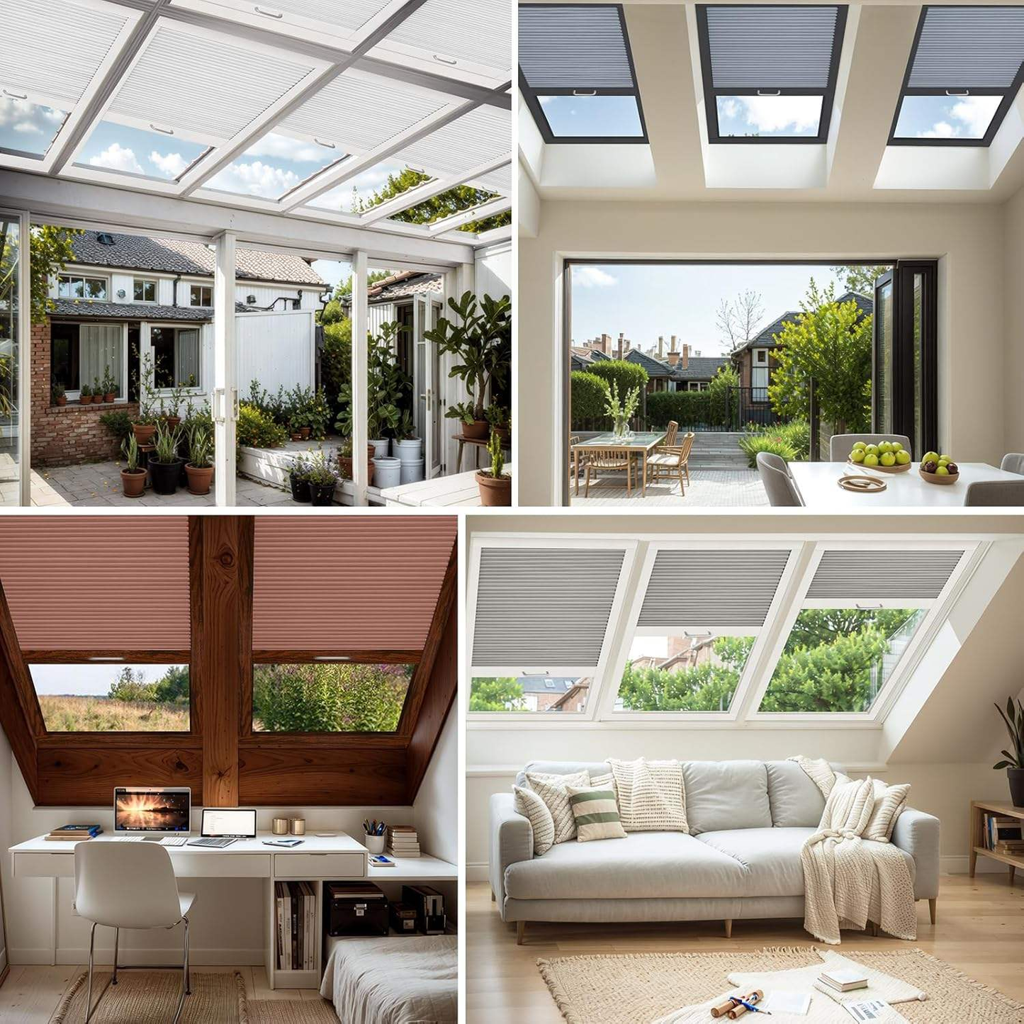Honeycomb Skylight Shades – 100% Blackout Thermal Insulated