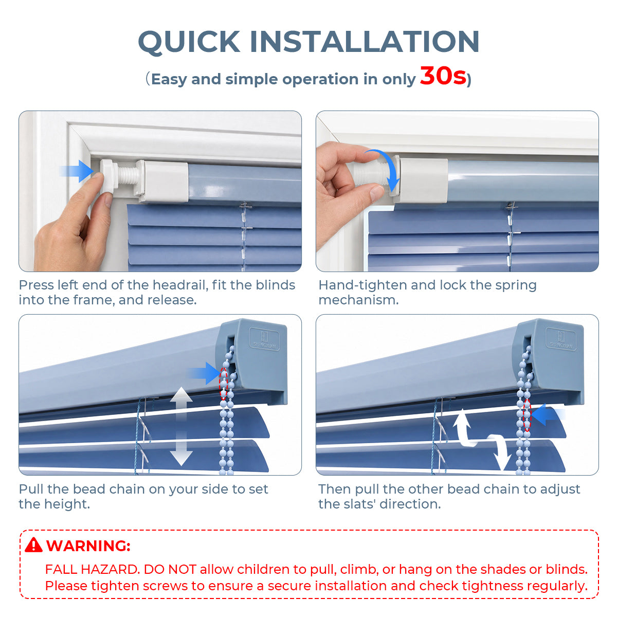 easy installation aluminum venetian blinds no drill window blinds setup for renters and homes